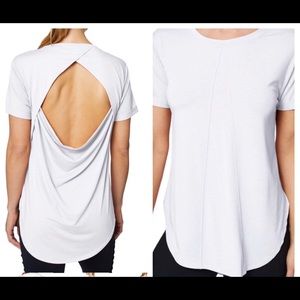 Betsey Johnson Draped Back Tee, Size Medium, NWT